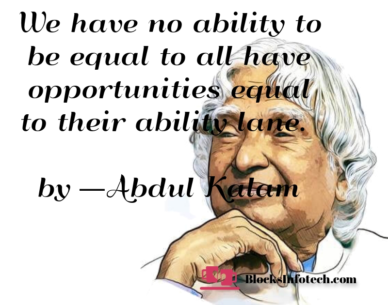 Abdul kalam thoughts